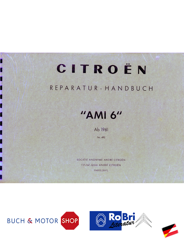 Citroën Ami 6 Manual of reparations Nr. 490